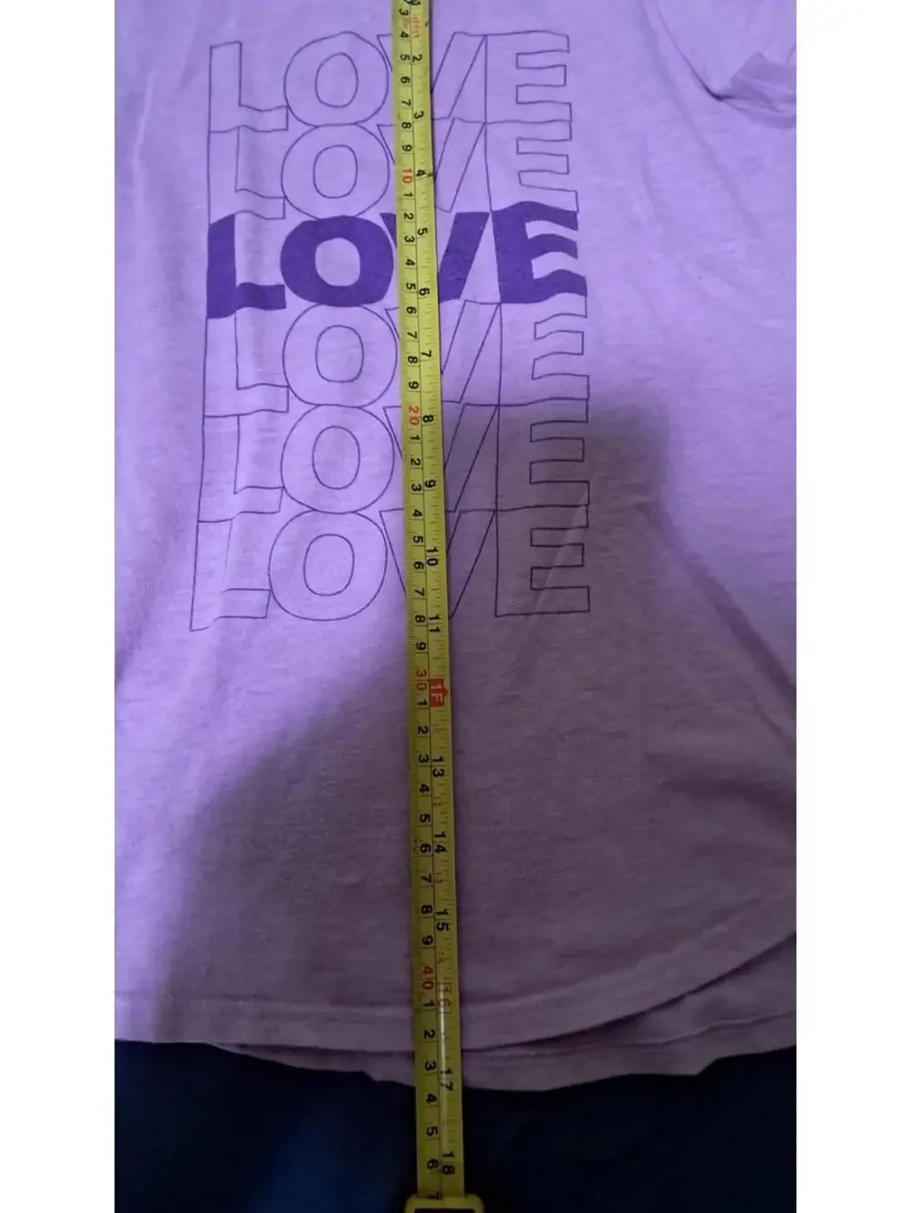 Justice Size 10 Purple‎ Size Baby Tee Short Sleeve Love